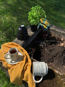 Dans le jardin de M. et Mme Laflamme