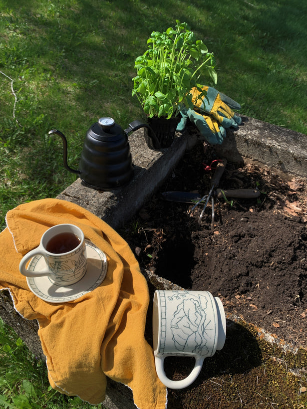 Dans le jardin de M. et Mme Laflamme