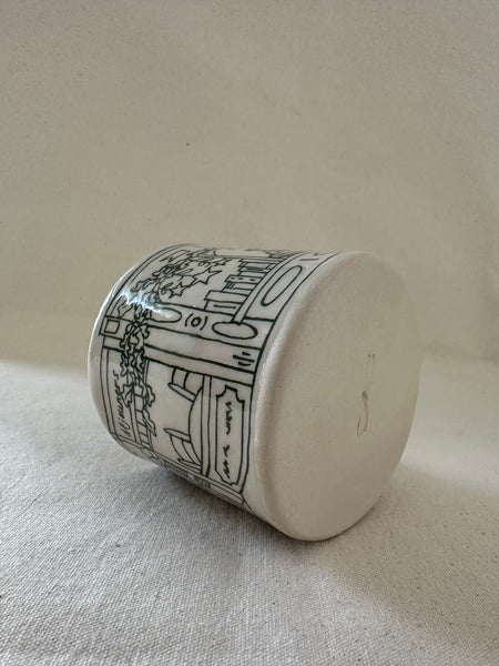 Tasse "Librairie / Café" avec imperfection