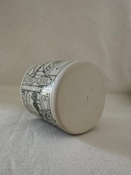 Tasse "Fleuriste / Boulangerie" avec imperfection