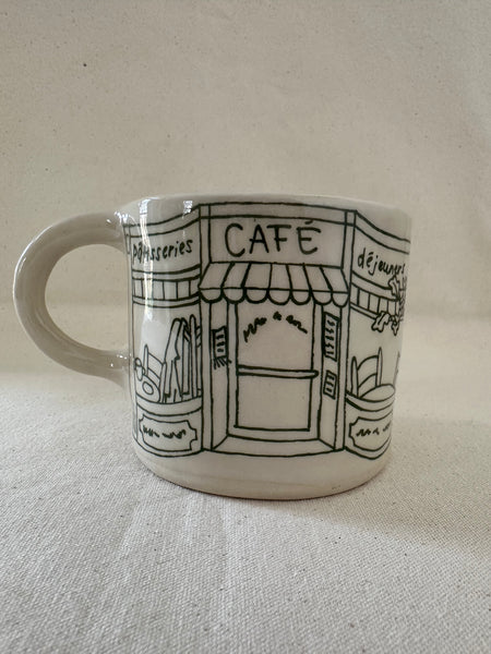 Tasse "Librairie / Café" avec imperfection