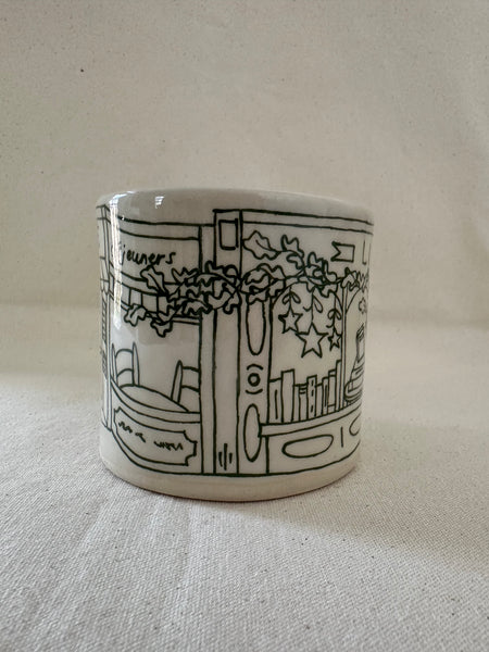 Tasse "Librairie / Café" avec imperfection