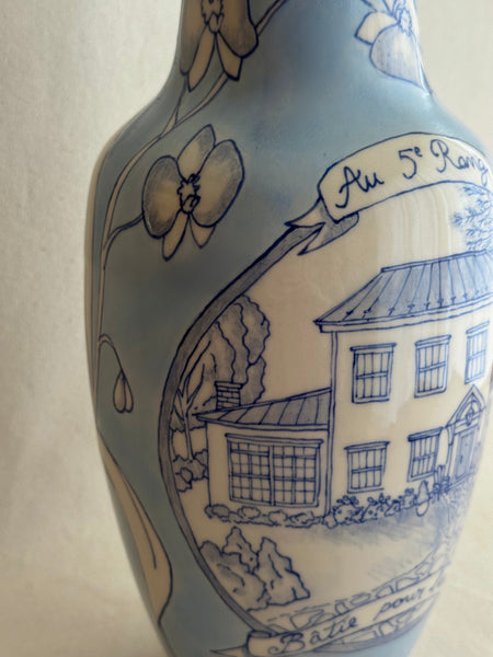Vase personnalisé "Bâtie pour l'amour"