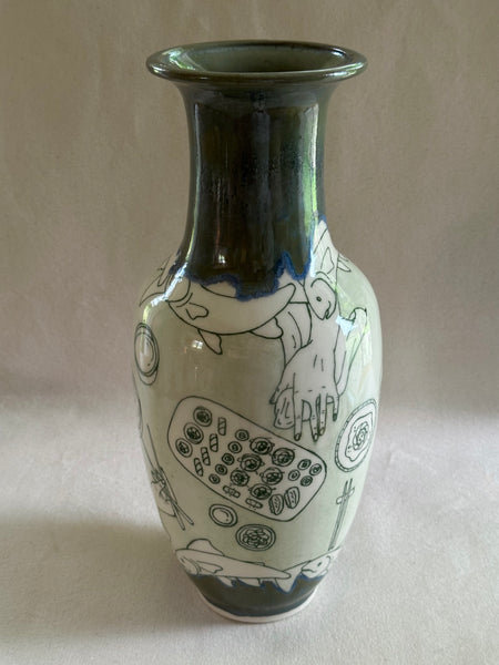Vase "Le festin de sushis"