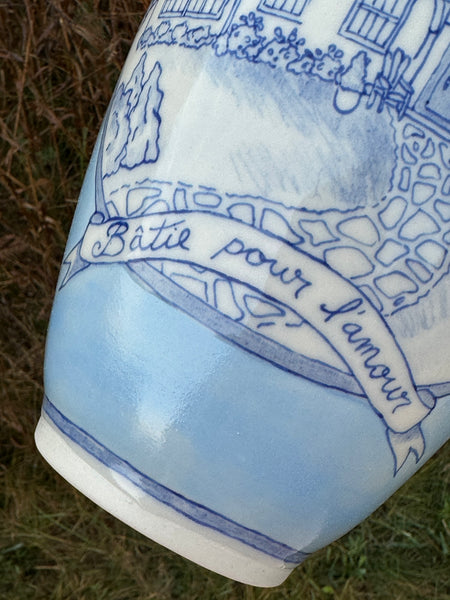 Vase personnalisé "Bâtie pour l'amour"