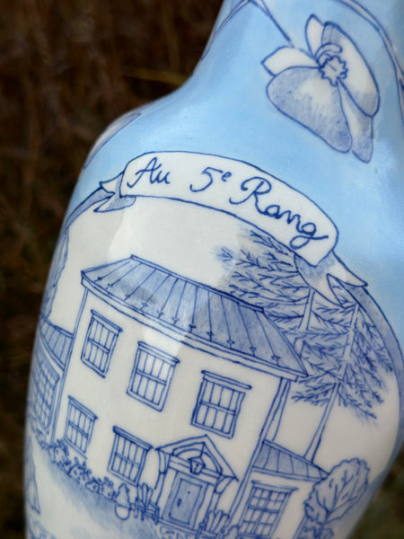 Vase personnalisé "Bâtie pour l'amour"