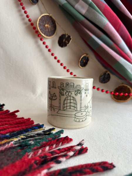 Tasse "Un feu, un livre et une vue sur la tempête"