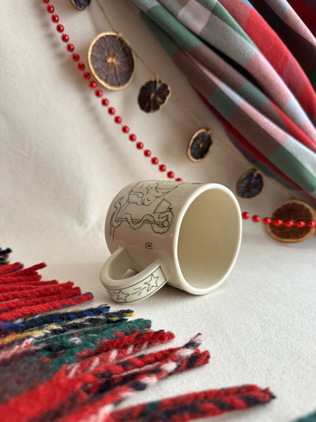 Tasse "Un feu, un livre et une vue sur la tempête"