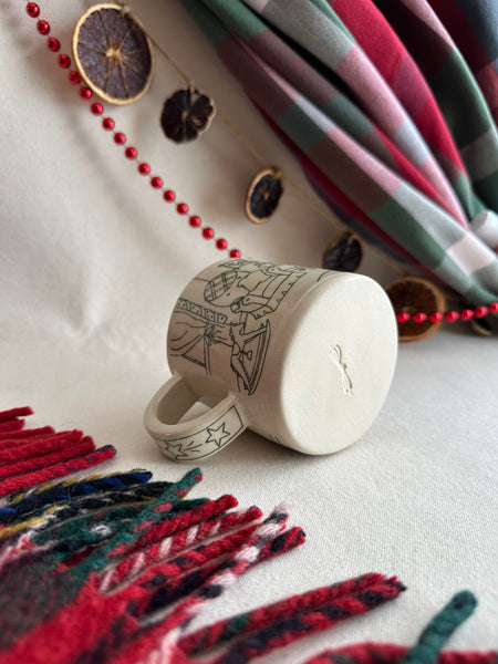 Tasse "Un feu, un livre et une vue sur la tempête"