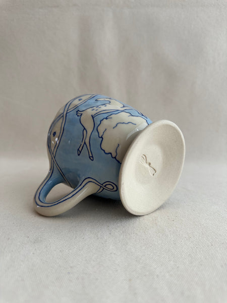 Tasse avec pied Chevreuil