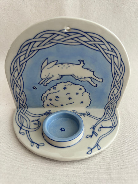 Bougeoir mural Lapin