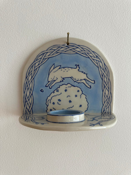 Bougeoir mural Lapin