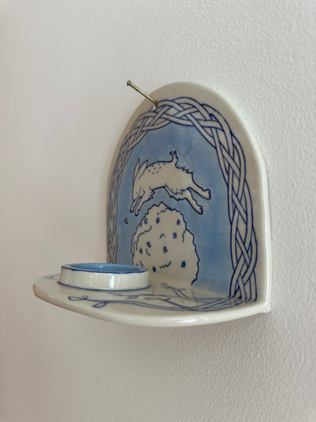 Bougeoir mural Lapin