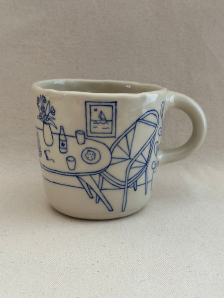 Grande tasse "Le tableau d'un voilier"