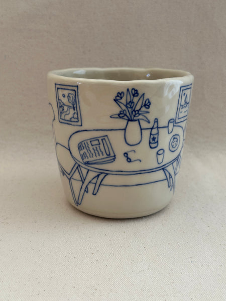 Grande tasse "Le tableau d'un voilier"