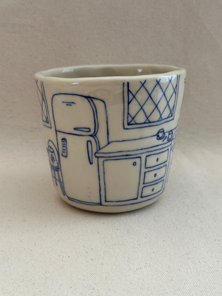Grande tasse "Les courses"
