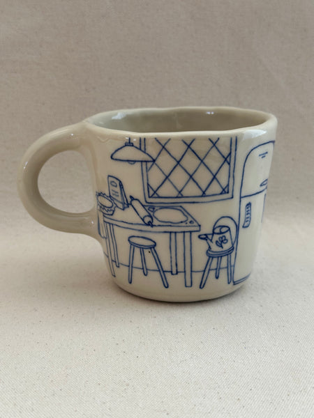 Grande tasse "Les courses"