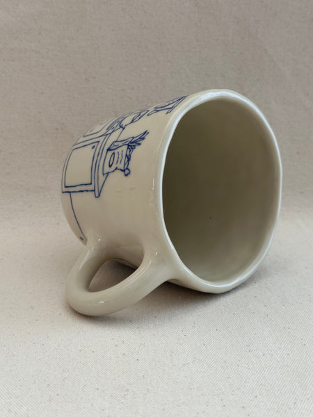 Grande tasse "Les courses"