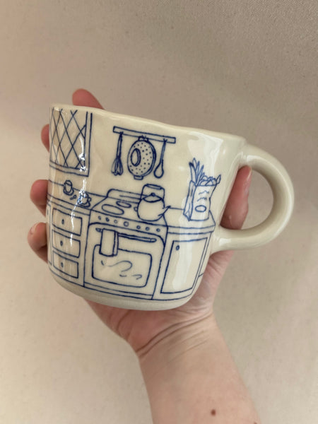 Grande tasse "Les courses"