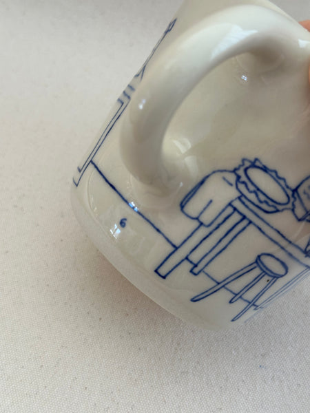Grande tasse "Les courses"