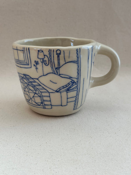 Tasse inédite "Je t'ai rapporté une marguerite"