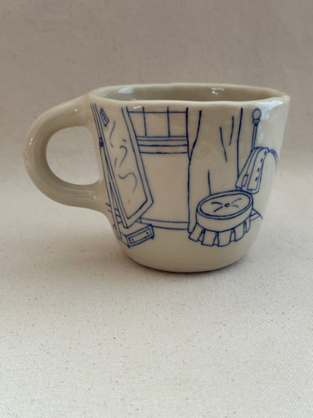 Tasse inédite "Je t'ai rapporté une marguerite"