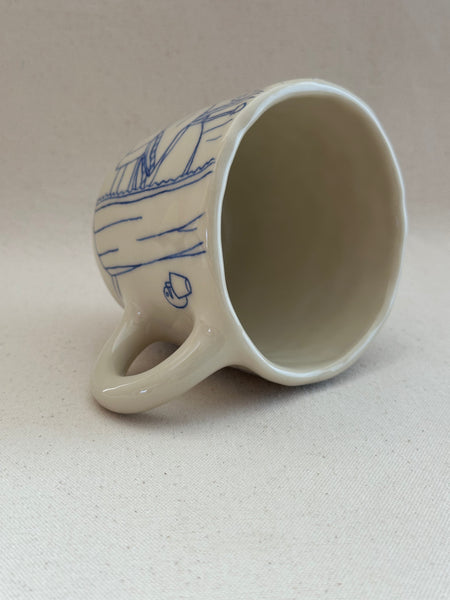 Tasse inédite "Je t'ai rapporté une marguerite"
