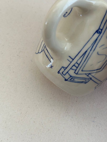 Tasse inédite "Je t'ai rapporté une marguerite"