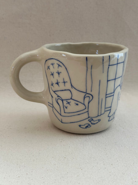 Grande tasse inédite "L'amas d'outils à cheveux"