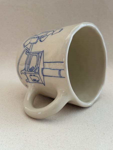 Grande tasse inédite "L'amas d'outils à cheveux"