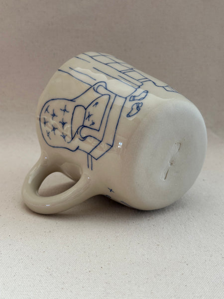 Grande tasse inédite "L'amas d'outils à cheveux"