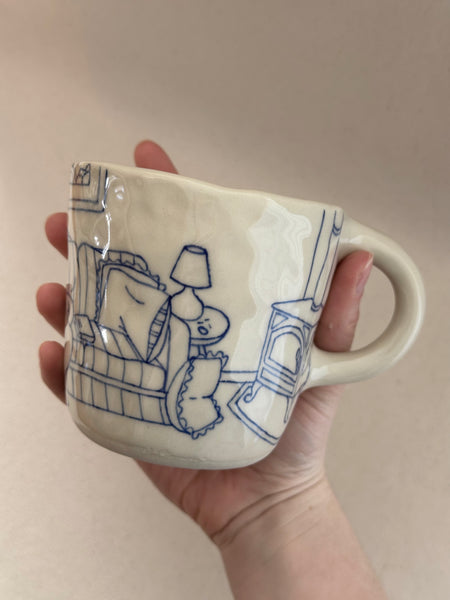 Grande tasse inédite "L'amas d'outils à cheveux"