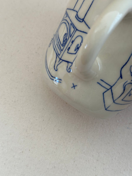 Grande tasse inédite "L'amas d'outils à cheveux"