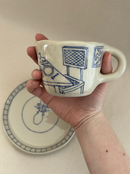 Tasse à thé "Le bouquet"