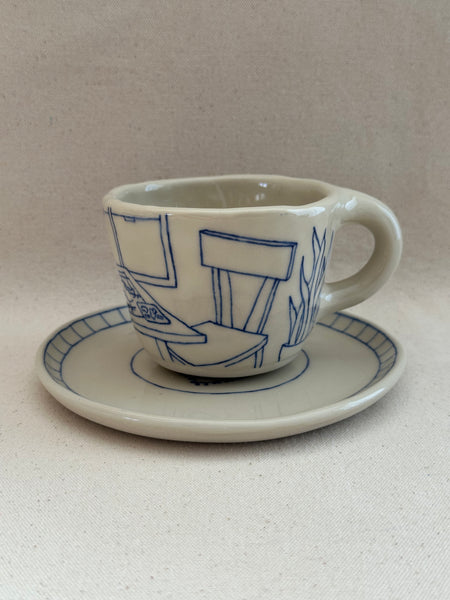 Tasse à thé "Le téléphone"