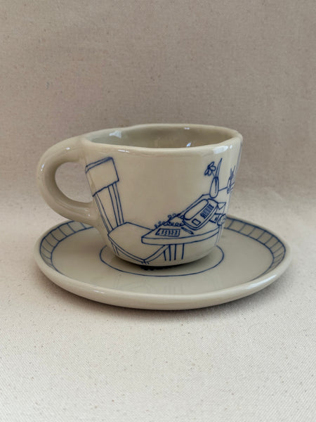 Tasse à thé "Le téléphone"