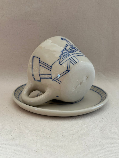 Tasse à thé "Le téléphone"