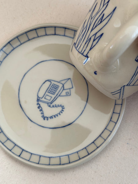 Tasse à thé "Le téléphone"