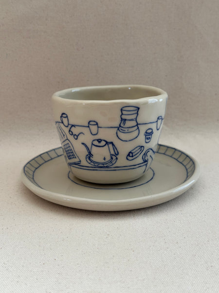 Tasse à thé "La toast à la confiture"