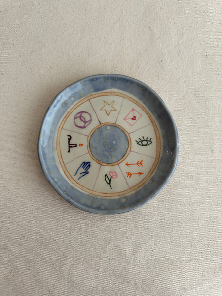 Tasse à thé de divination "Il suffit de demander" mauve