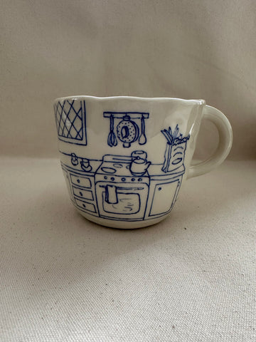 Grande tasse "Les courses"