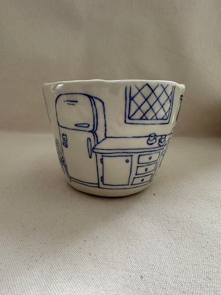 Grande tasse "Les courses"