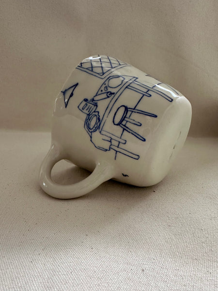 Grande tasse "Les courses"