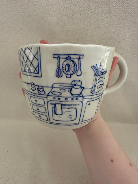 Grande tasse "Les courses"