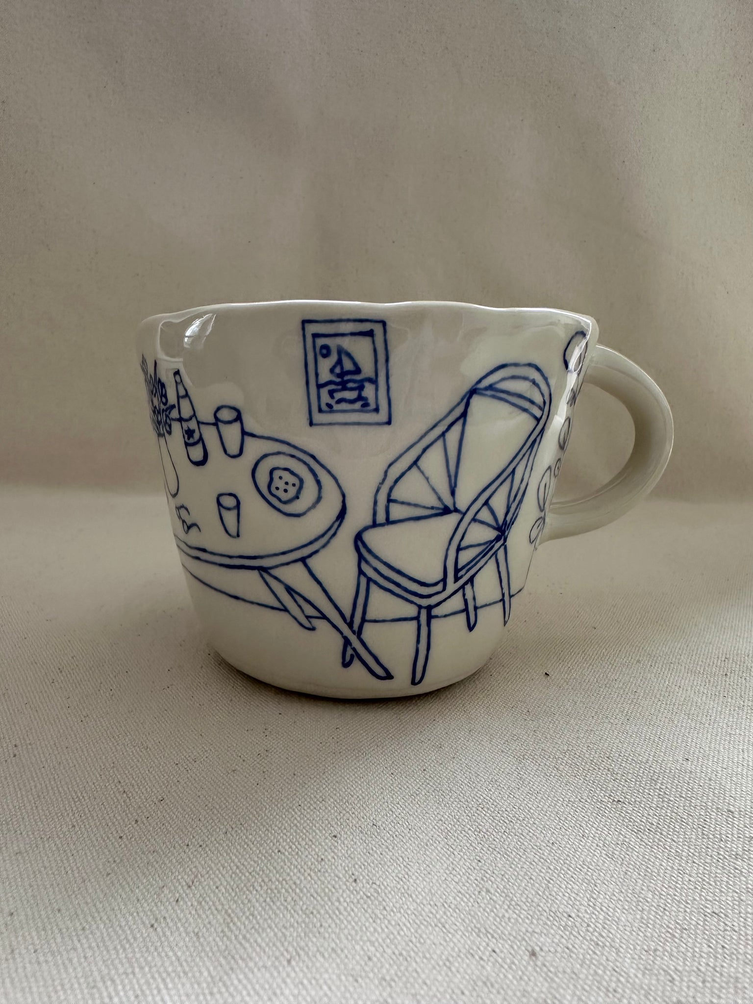 Grande tasse "Le tableau d'un voilier"