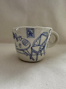 Grande tasse "Le tableau d'un voilier"