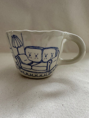 Tasse inédite "La collection de coquillages"