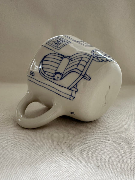 Tasse inédite "La collection de coquillages"
