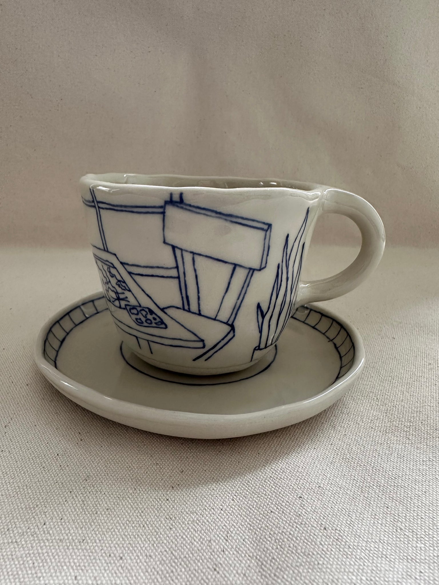 Tasse à thé "Le téléphone"