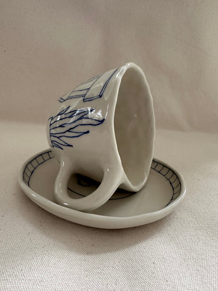 Tasse à thé "Le téléphone"